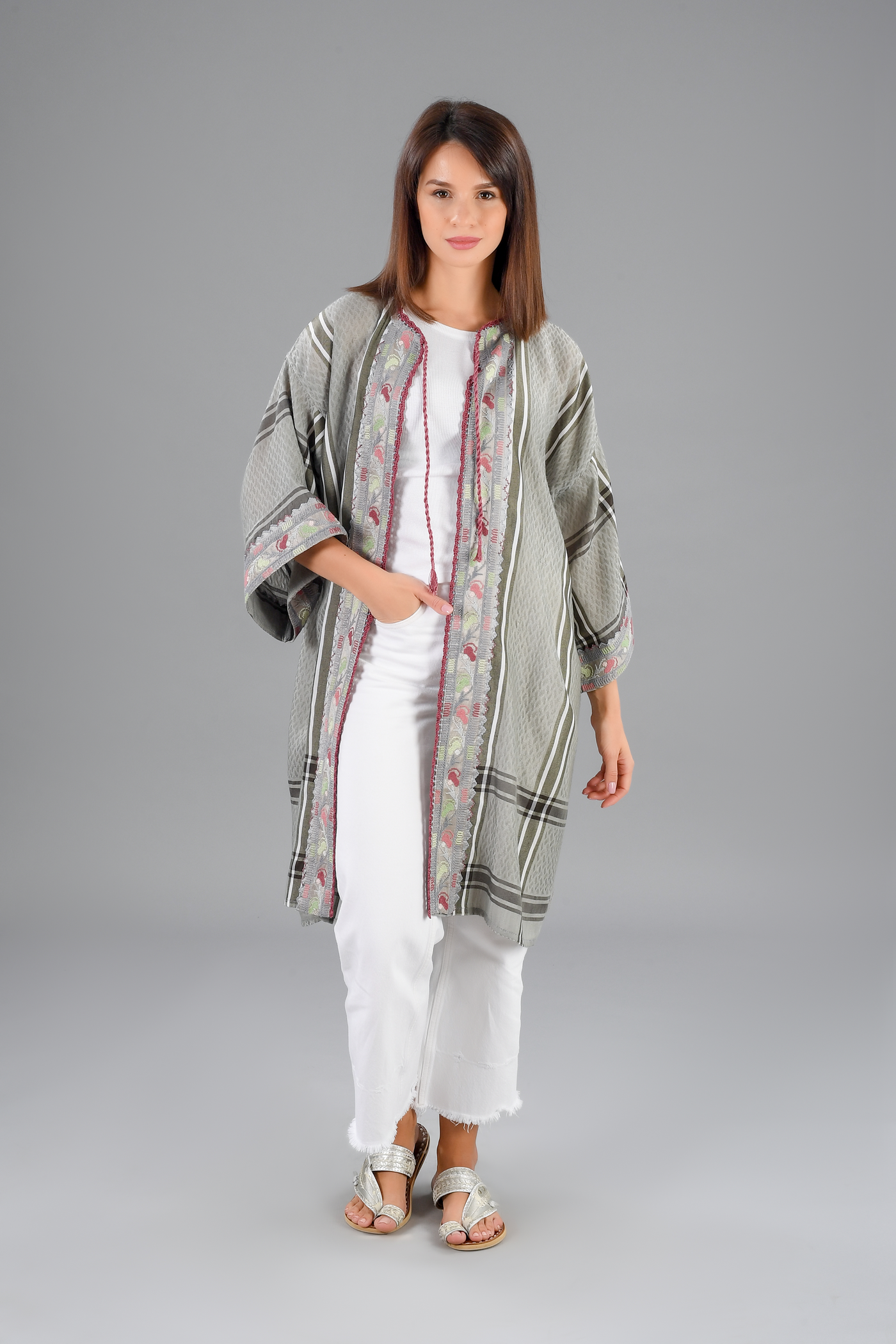 Grey Keffiyeh Jacket