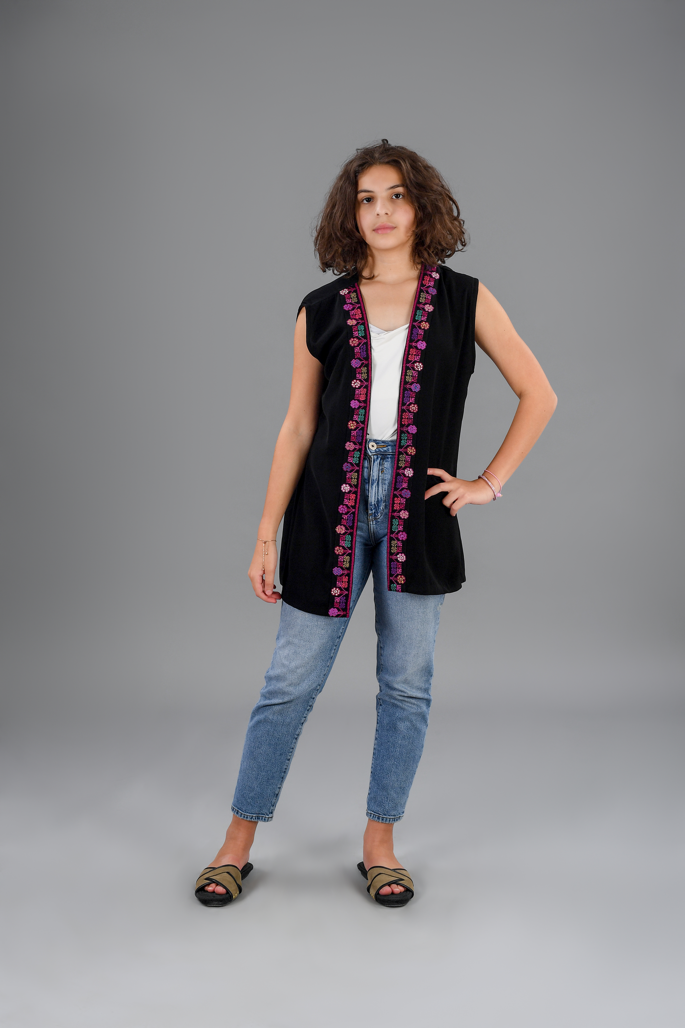 Black Purple Vest